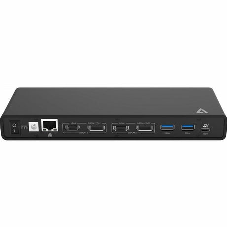 V7 UCDDS2 USB Type C Docking Station for Notebook - Charging Capability - 130 W - Black