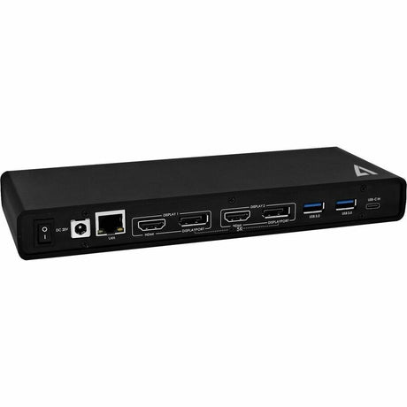 V7 UCDDS2 USB Type C Docking Station for Notebook - Charging Capability - 130 W - Black