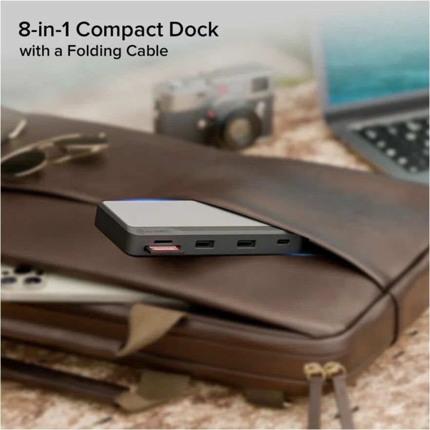 Alogic Fusion Pro TOUR USB Type C Docking Station for Smartphone, Desktop PC - Charging Capability - Memory Card Reader - SD - Space Gray - Desktop