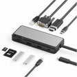 Alogic Fusion Pro TOUR USB Type C Docking Station for Smartphone, Desktop PC - Charging Capability - Memory Card Reader - SD - Space Gray - Desktop