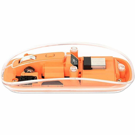 Manhattan Mouse - Radio Frequency - USB Type A - Optical - 4 Button(s) - Orange