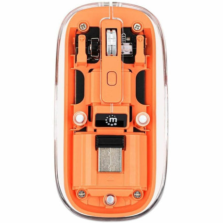 Manhattan Mouse - Radio Frequency - USB Type A - Optical - 4 Button(s) - Orange