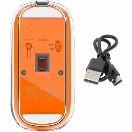 Manhattan Mouse - Radio Frequency - USB Type A - Optical - 4 Button(s) - Orange