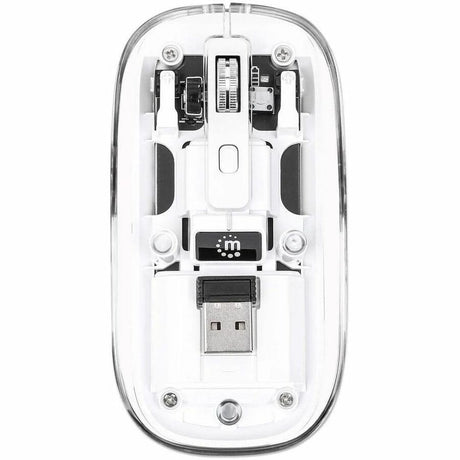 Manhattan Mouse - Radio Frequency - USB Type A - Optical - 4 Button(s) - White