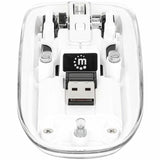 Manhattan Mouse - Radio Frequency - USB Type A - Optical - 4 Button(s) - White