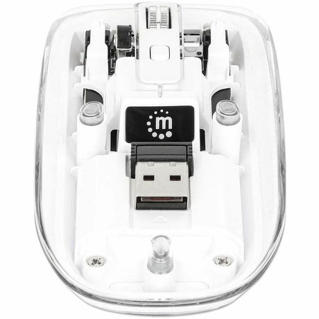 Manhattan Mouse - Radio Frequency - USB Type A - Optical - 4 Button(s) - White
