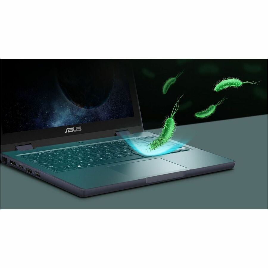 Asus BR1204F BR1204FPS81FXA-3Y 31 cm (12.2") Touchscreen Rugged Convertible 2 in 1 Notebook - Intel Celeron N200 - 8 GB - 128 GB SSD