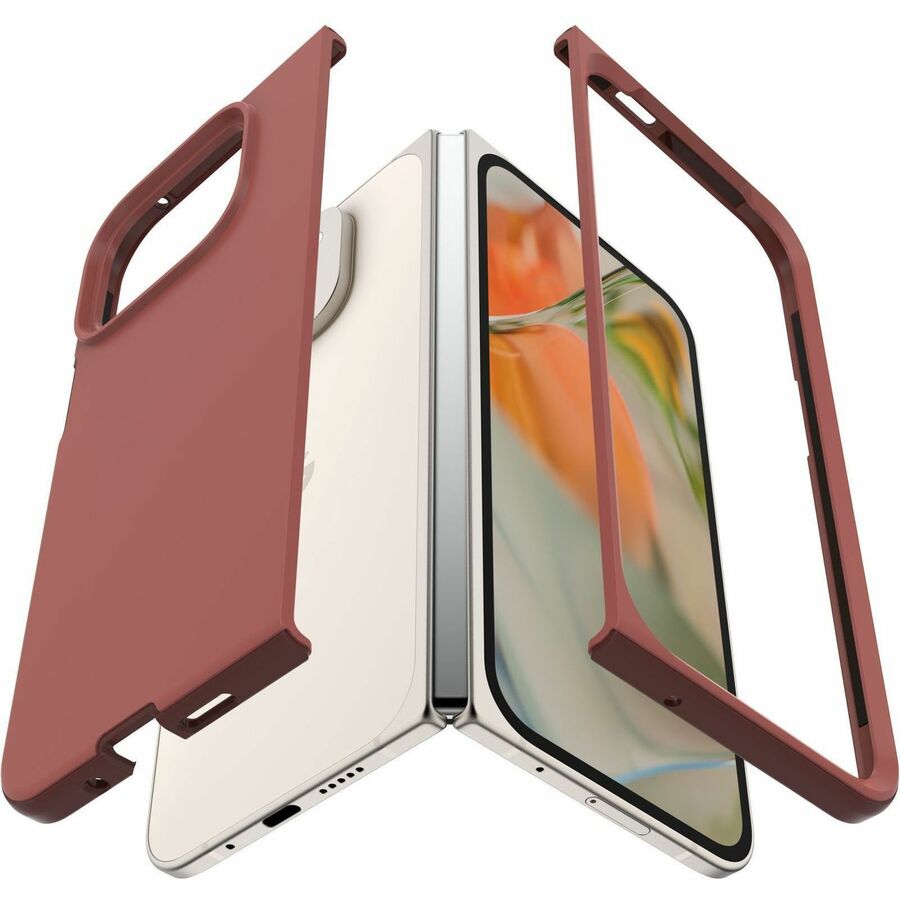 OtterBox Thin Flex Case for Google Pixel 9 Pro Fold Smartphone - Red Clay (Red)