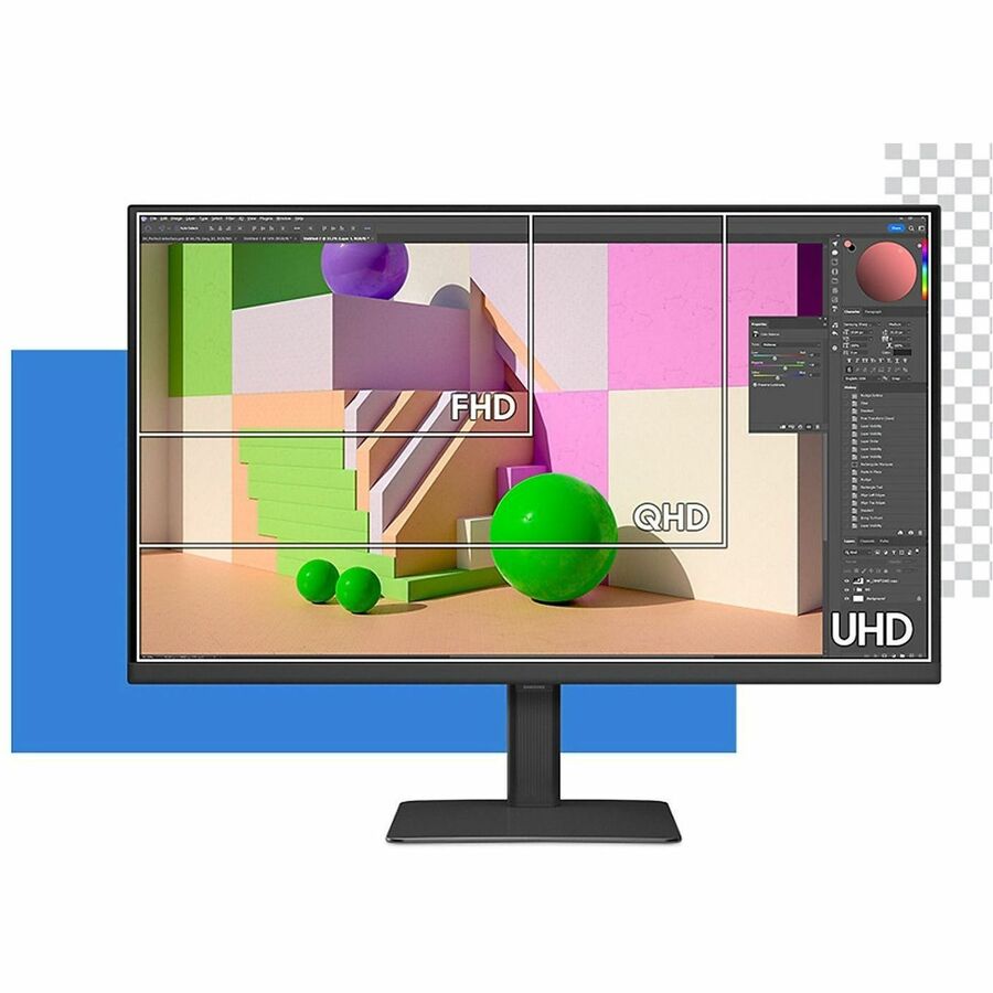 Samsung ViewFinity S8 S32D800EAU 32" Class 4K UHD LED Monitor - 16:9 - Black