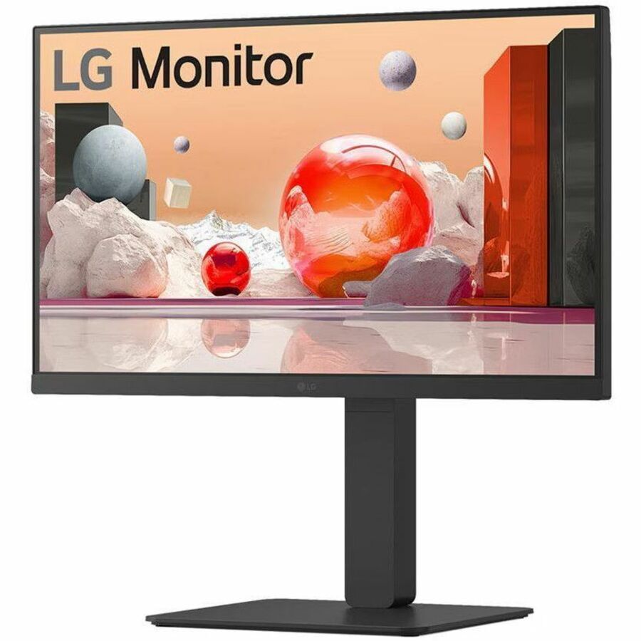 LG 24BA850-B 24" Class Webcam Full HD LCD Monitor - 16:9 - Textured Black
