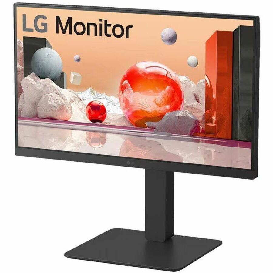 LG 24BA850-B 24" Class Webcam Full HD LCD Monitor - 16:9 - Textured Black