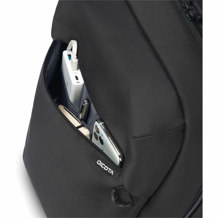 Dicota Commuter Carrying Case (Backpack) for 33 cm (13") to 40.6 cm (16") Notebook - Black