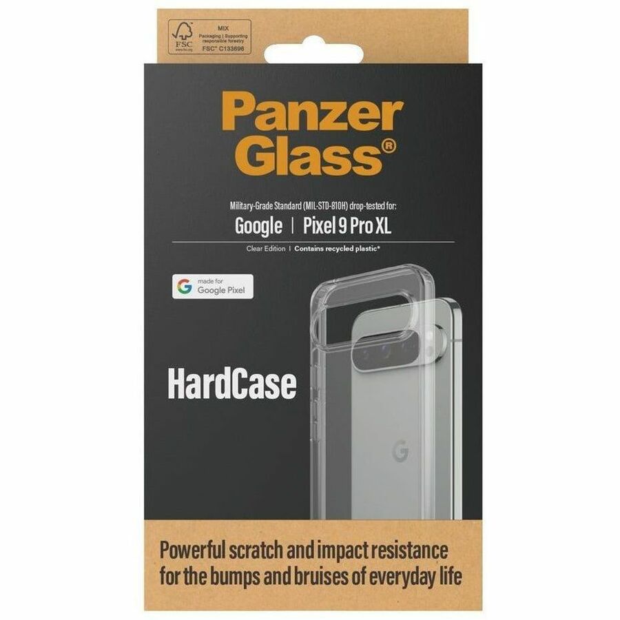 PanzerGlass HardCase Case for Google Pixel 9 Pro XL Smartphone - Transparent