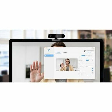 V7 WCUHD4KAI Webcam - 8 Megapixel - 90 fps - Black - USB 3.0 Type A