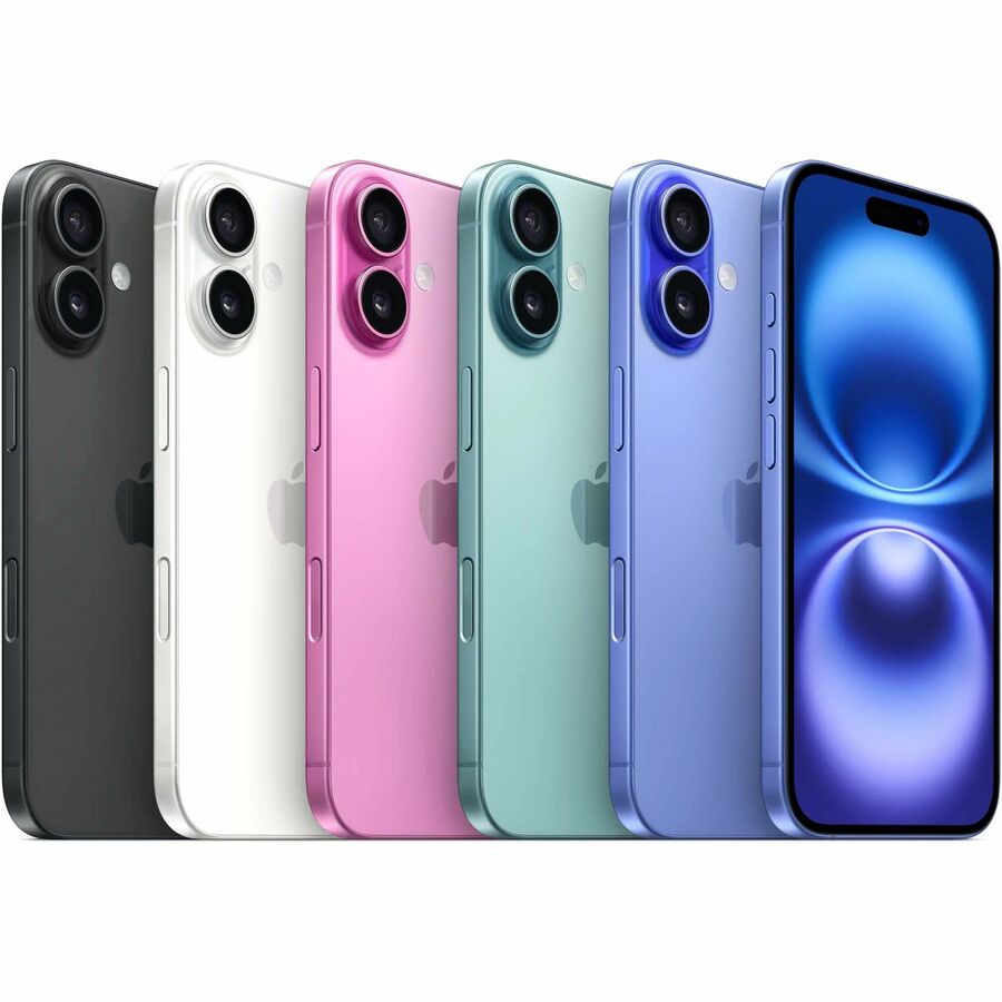 Apple iPhone 16 256 GB Smartphone - 15.5 cm (6.1") OLED 2556 x 1179 - A18Hexa-core (6 Core) - iOS 18 - 5G - Teal
