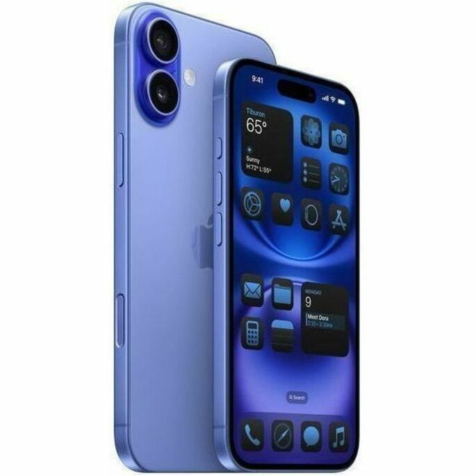 Apple iPhone 16 Plus 128 GB Smartphone - 17 cm (6.7") OLED 2796 x 1290 - A18Hexa-core (6 Core) - 8 GB RAM - iOS 18 - 5G - Ultramarine