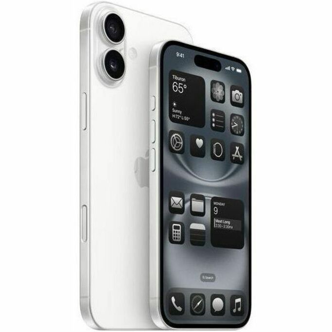 Apple iPhone 16 Plus 128 GB Smartphone - 17 cm (6.7") OLED 2796 x 1290 - A18Hexa-core (6 Core) - 8 GB RAM - iOS 18 - 5G - White