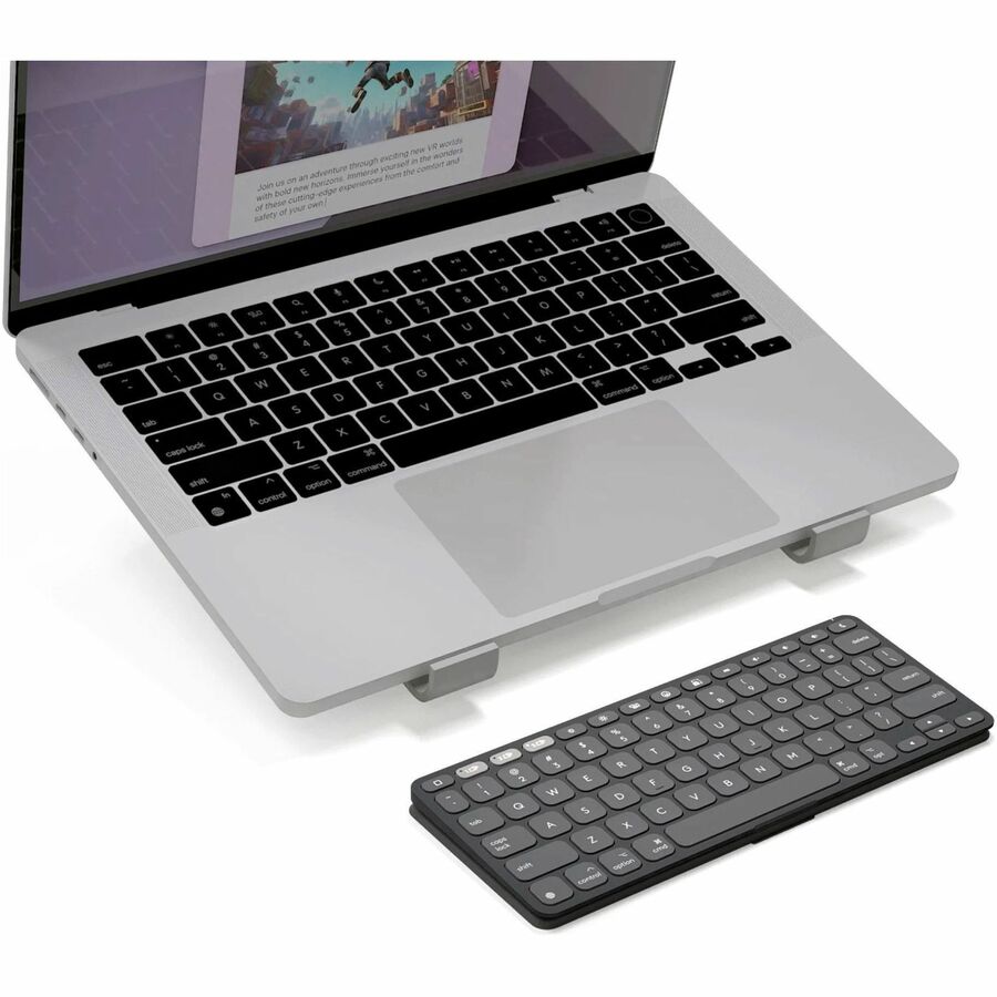 Logitech Keys-To-Go 2 Keyboard - Wireless Connectivity - English (UK) - QWERTY Layout - Graphite