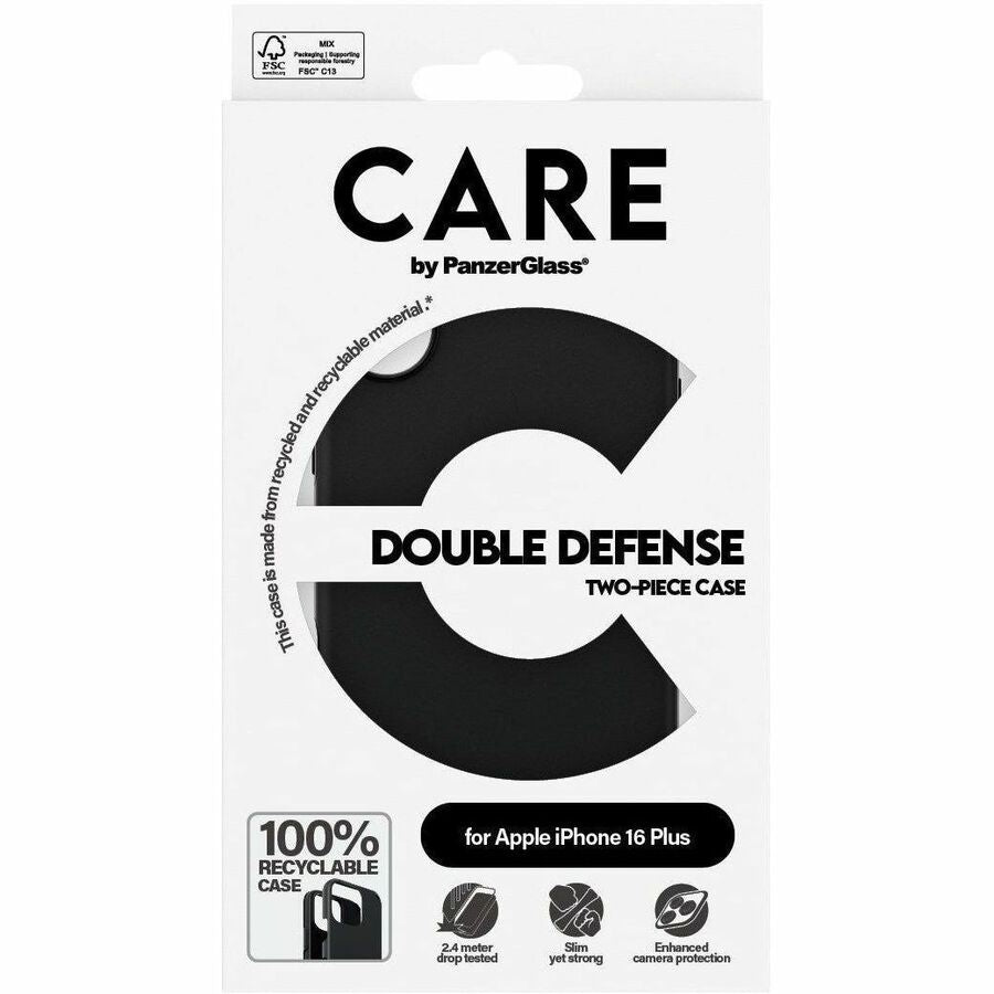 CARE Case for Apple iPhone 16 Plus Smartphone - Black