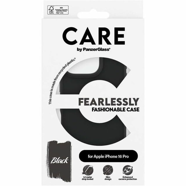 CARE Fashionable Case for Apple iPhone 16 Pro Smartphone - Black