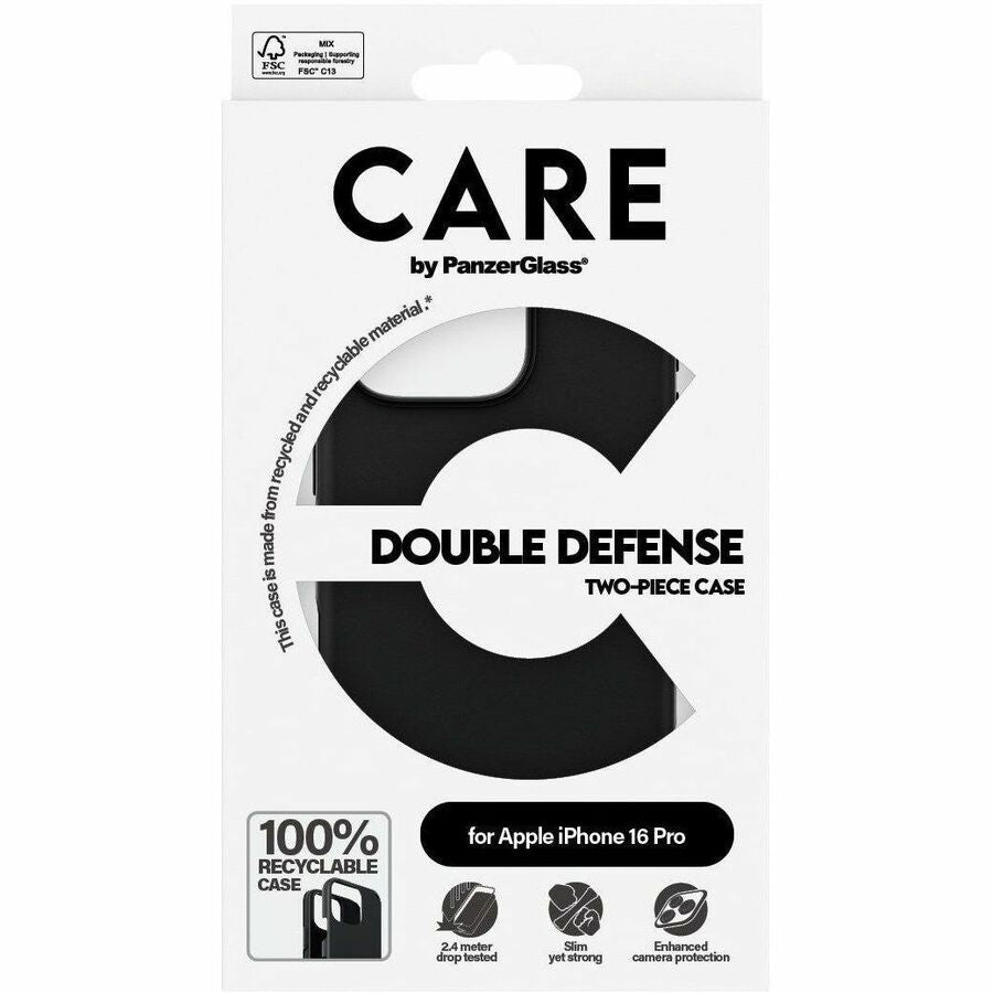 CARE Case for Apple iPhone 16 Pro Smartphone - Black