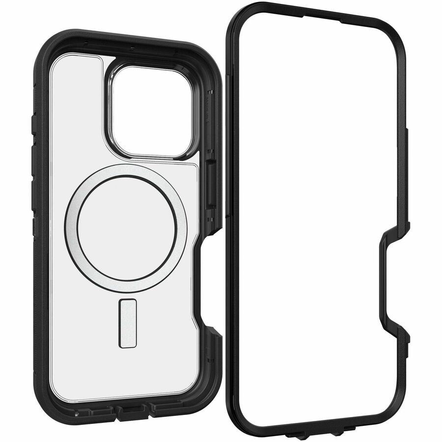 OtterBox Defender Series XT Rugged Case for Apple iPhone 16 Pro Smartphone - Dark Side (Clear/Black) - Retail - 1