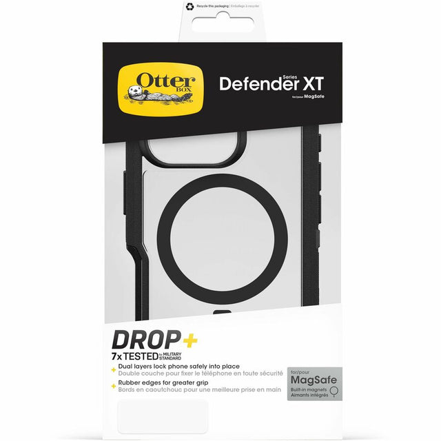 OtterBox Defender Series XT Rugged Case for Apple iPhone 16 Pro Smartphone - Dark Side (Clear/Black) - Retail - 1