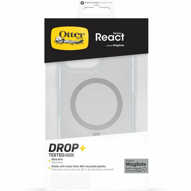 OtterBox React Case for Apple iPhone 16 Pro Max Smartphone - Clear - Retail - 1