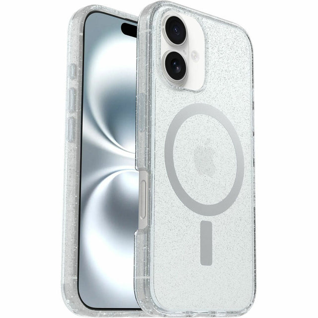 OtterBox Symmetry Series Clear Case for Apple iPhone 16 Smartphone - Stardust 3.0 (Clear)