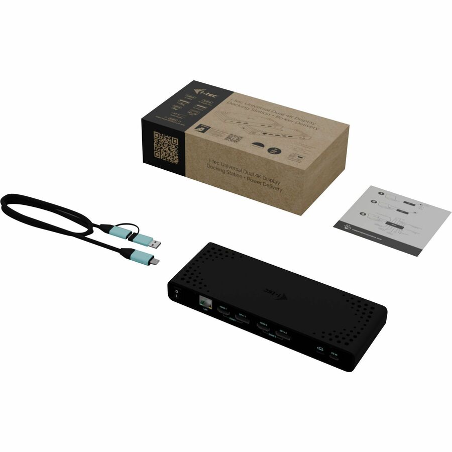 i-tec USB Type C Docking Station for Notebook, Smartphone, Tablet, Monitor, Microphone - Charging Capability - 100 W