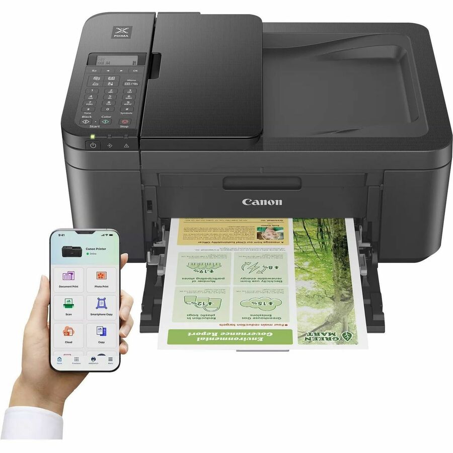 Canon PIXMA TR4755i Wired & Wireless Inkjet Multifunction Printer - Colour - Black