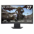 LG UltraGear 27GS60QC-B 27" Class WQHD Curved Screen Gaming LED Monitor - 16:9 - Dark Grey, Purple