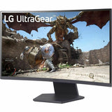 LG UltraGear 27GS60QC-B 27" Class WQHD Curved Screen Gaming LED Monitor - 16:9 - Dark Grey, Purple
