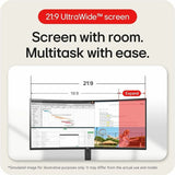 LG Ultrawide 34WR50QK-B 34" Class UWQHD Curved Screen LCD Monitor - 21:9 - Black