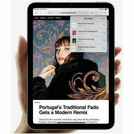 Apple iPad mini (2024) A2993 Tablet - 21.1 cm (8.3") - Apple A17 Pro (3 nm) Hexa-core - 8 GB - 256 GB Storage - Starlight