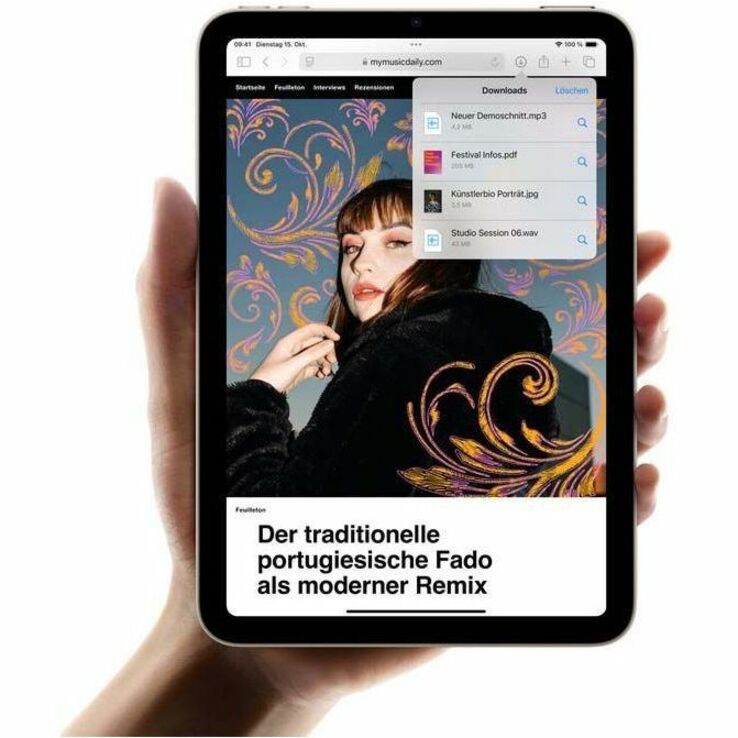 Apple iPad mini (2024) A2995 Tablet - 21.1 cm (8.3") - Apple A17 Pro (3 nm) Hexa-core - 8 GB - 512 GB Storage - 5G - Starlight