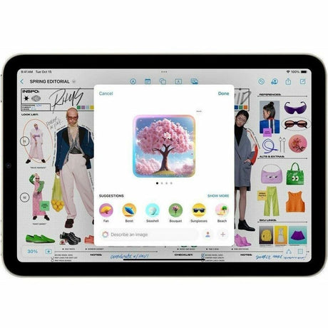 Apple iPad mini (2024) A2993 Tablet - 21.1 cm (8.3") - Apple A17 Pro (3 nm) Hexa-core - 8 GB - 512 GB Storage - Starlight