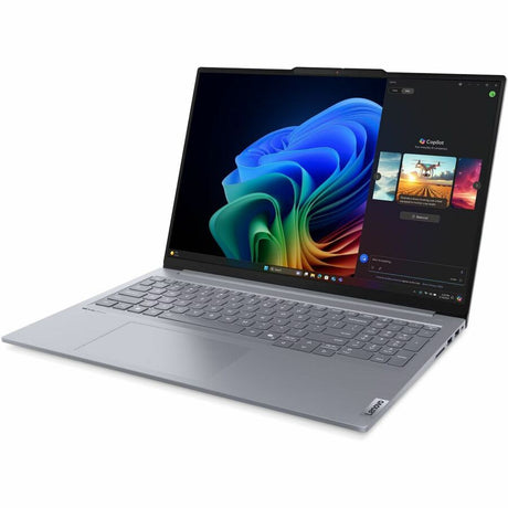 Lenovo ThinkBook 16 G7 QOY 21NH0004UK 40.6 cm (16") Copilot+ PC Notebook - WUXGA - Qualcomm Snapdragon X1P-42-100 - 16 GB - 512 GB SSD - English (UK) Keyboard - Luna Gray