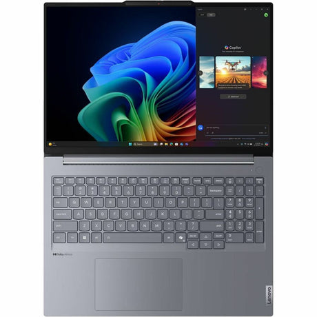 Lenovo ThinkBook 16 G7 QOY 21NH0004UK 40.6 cm (16") Copilot+ PC Notebook - WUXGA - Qualcomm Snapdragon X1P-42-100 - 16 GB - 512 GB SSD - English (UK) Keyboard - Luna Gray
