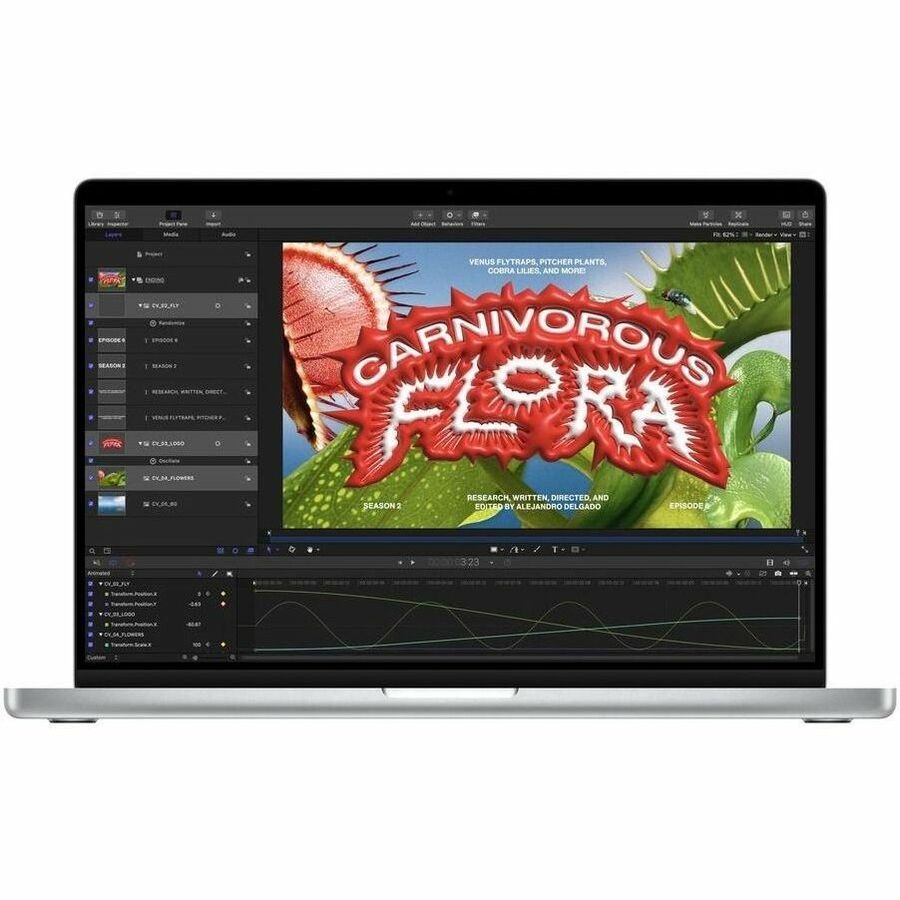 Apple MacBook Pro MW2X3B/A 36.1 cm (14.2") Notebook - Apple M4 - 16 GB - 1 TB SSD - English (UK) Keyboard - Silver