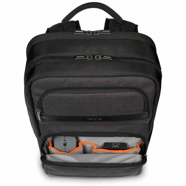 Targus CitySmart TSB912GL Carrying Case (Backpack) for 31.8 cm (12.5") to 39.6 cm (15.6") Notebook - Black/Grey