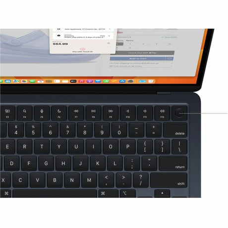 Apple MacBook Air MC9G4B/A 38.9 cm (15.3") Notebook - Apple M3 - 16 GB - 256 GB SSD - English (UK) Keyboard - Midnight