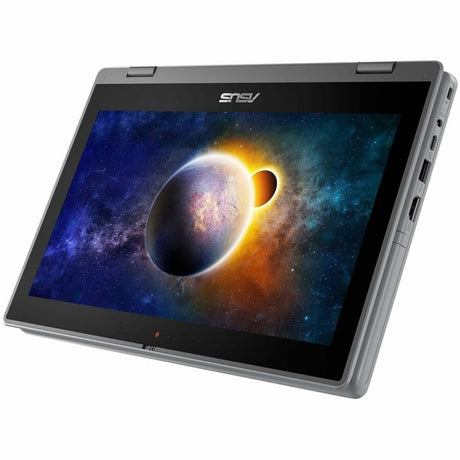 Asus BR1100F BR1100F-C41XA-3Y 29.5 cm (11.6") Touchscreen Rugged Convertible 2 in 1 Notebook - HD - Intel Celeron N4500 - 4 GB - 128 GB Flash Memory - Dark Grey