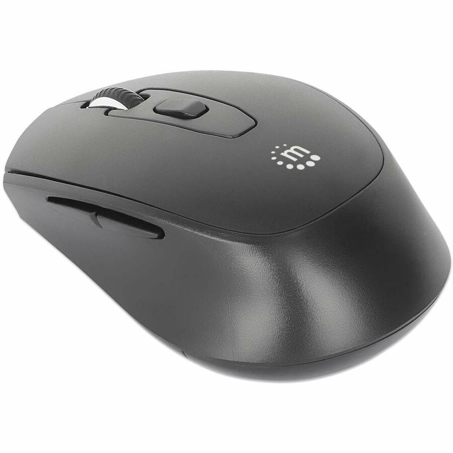 Manhattan MW6200 Full-size Mouse - Radio Frequency - USB Type A - Optical - 6 Button(s) - Black