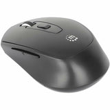 Manhattan MW6200 Full-size Mouse - Radio Frequency - USB Type A - Optical - 6 Button(s) - Black