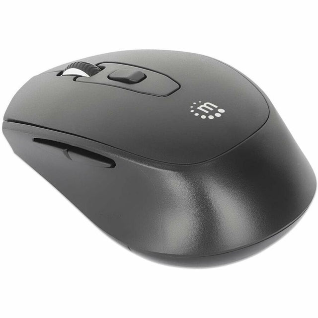 Manhattan MW6200 Full-size Mouse - Radio Frequency - USB Type A - Optical - 6 Button(s) - Black