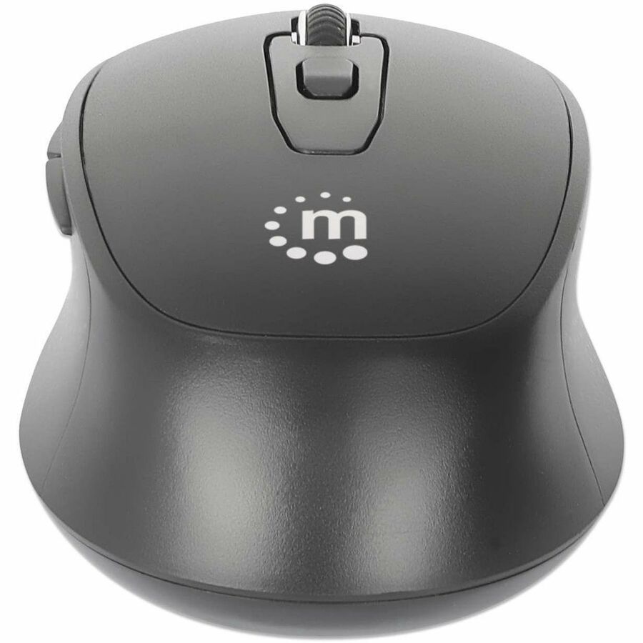 Manhattan MW6200 Full-size Mouse - Radio Frequency - USB Type A - Optical - 6 Button(s) - Black