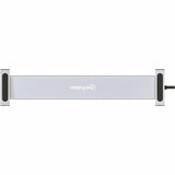 Manhattan USB 3.2 (Gen 1) Type C Docking Station for Tablet, Smartphone, Monitor, Notebook - Charging Capability - Memory Card Reader - SD - Silver - Portable