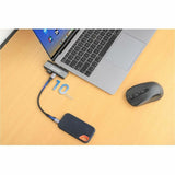 Manhattan USB Type C Docking Station for Notebook, Desktop PC, Monitor, Smartphone, Hard Drive, Speaker, Microphone, Headphone, Mouse, Keyboard, Tablet - Charging Capability - Black, Space Gray
