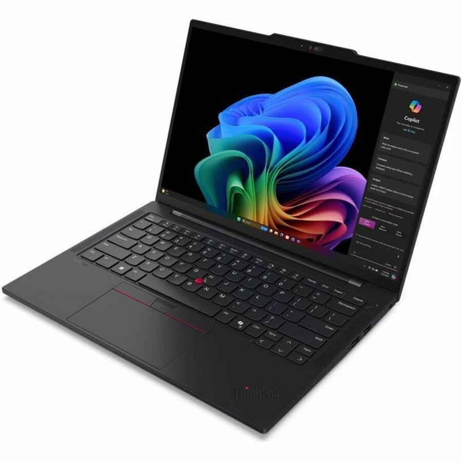 Lenovo ThinkPad T14s Gen 6 21N10026UK 35.6 cm (14") Copilot+ PC Notebook - WUXGA - Qualcomm Snapdragon X Plus X1P-42-100 - 16 GB - 512 GB SSD - English (UK) Keyboard - Black